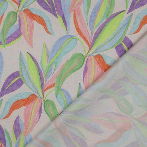 Katoen satijn bloemen - Poppy meets Pommé